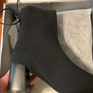 Newbella Black Heeled Boots